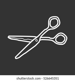 scissor icon doodle