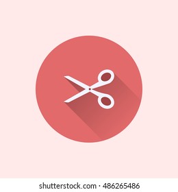 scissor icon. flat style