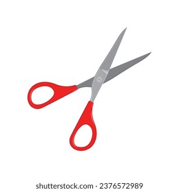 Scissor icon in flat style. Cutting hair equipment vector illustration on isolated background. Hairdressing sign business concept.