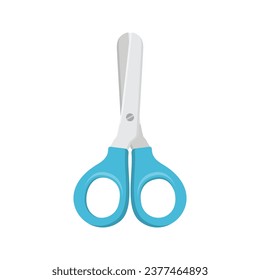 Scissor icon in flat style. Cutting hair equipment vector illustration on isolated background. Hairdressing sign business concept.