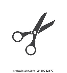 Scissor icon in flat style. Cutting hair equipment vector illustration on isolated background. Hairdressing sign business concept.