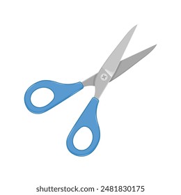 Scissor icon in flat style. Cutting hair equipment vector illustration on isolated background. Hairdressing sign business concept.
