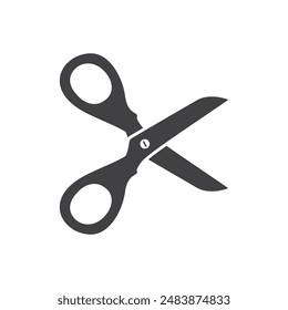 Scissor icon in flat style. Cutting hair equipment vector illustration on isolated background. Hairdressing sign business concept.