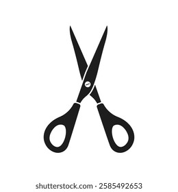 Scissor icon in flat style. Cutting hair equipment vector illustration on isolated background. Hairdressing sign business concept.