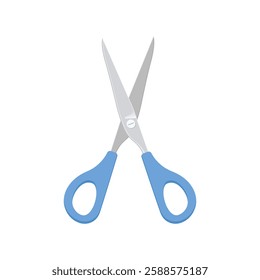 Scissor icon in flat style. Cutting hair equipment vector illustration on isolated background. Hairdressing sign business concept.