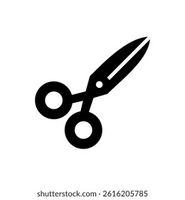 Scissor icon in flat style. Cutting hair equipment illustration on isolated background. Hairdressing sign business concept.