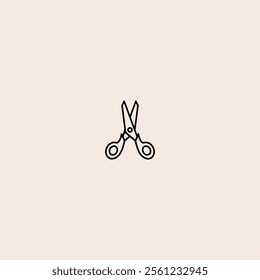 Scissor icon flat vector design.