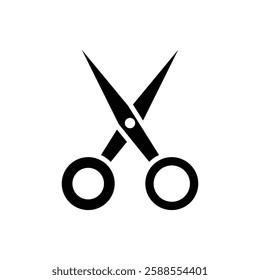 Scissor icon Flat vector set outline