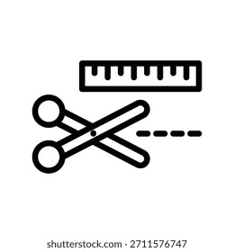 Plantilla de diseño de Vector de ilustración de icono de tijera