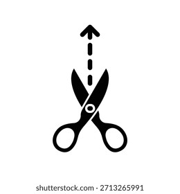 Scissor icon illustration vector design template