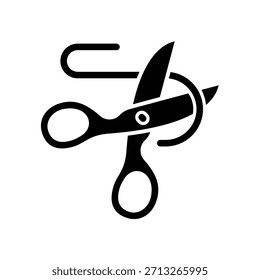 Scissor icon illustration vector design template