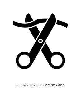 Scissor icon illustration vector design template