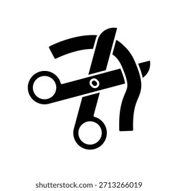 Scissor icon illustration vector design template