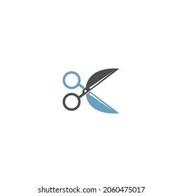 Vector de plantilla de ilustraciones de iconos de Scissor