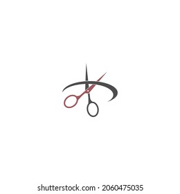 Vector de plantilla de ilustraciones de iconos de Scissor