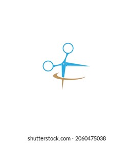 Vector de plantilla de ilustraciones de iconos de Scissor