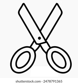 Scissor icon with isolated vector