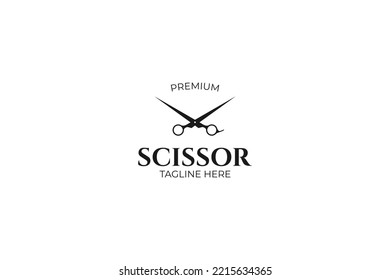 Scissor icon logo design vector template illustration