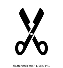 Scissor  icon or logo isolated sign symbol vector illustration - high quality black style vector icons
