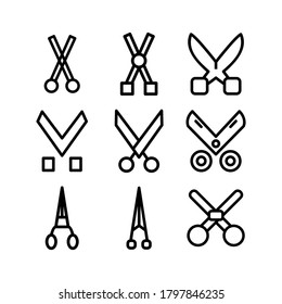 scissor icon or logo isolated sign symbol vector illustration - Collection of high quality black style vector icons

