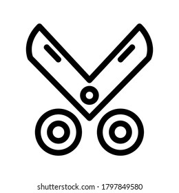 scissor icon or logo isolated sign symbol vector illustration - high quality black style vector icons
