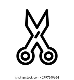 scissor icon or logo isolated sign symbol vector illustration - high quality black style vector icons
