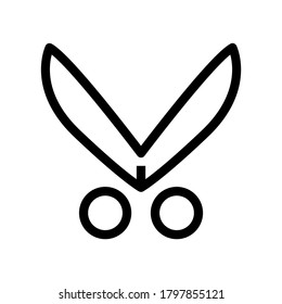 scissor icon or logo isolated sign symbol vector illustration - high quality black style vector icons
