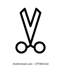 scissor icon or logo isolated sign symbol vector illustration - high quality black style vector icons
