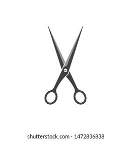 scissor icon logo. vector illustration template
