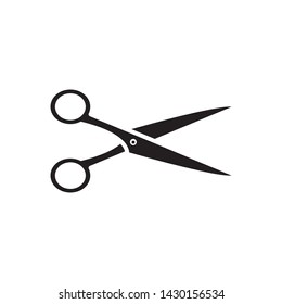 Scissor icon logo vector in trendy style template