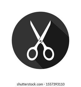 scissor icon logo vector in trendy style template. on white background