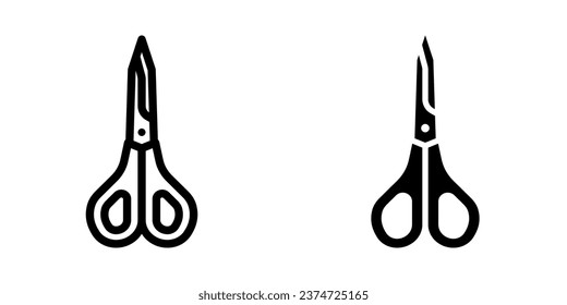 Scissor Icon, para concepto móvil y diseño web. ilustración vectorial
