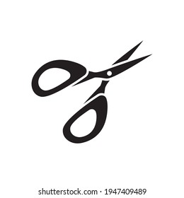 Scissor icon. office tool. the icon can be used for application icon, web icon, infographic. print on all types of paper. Editable stroke. Design template vector