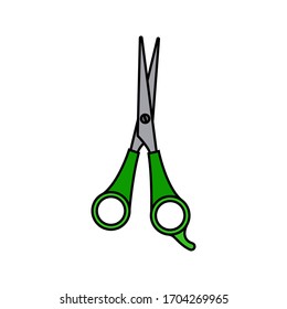 scissor icon. open scissor icon. vector illustration on white white background.