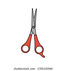 scissor icon. open scissor icon. vector illustration on white white background.