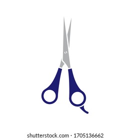 scissor icon. open scissor icon. vector illustration on white white background.
