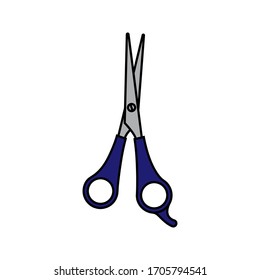 scissor icon. open scissor icon. vector illustration on white white background.