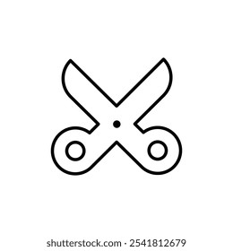 Scissor icon Outline vector for web ui