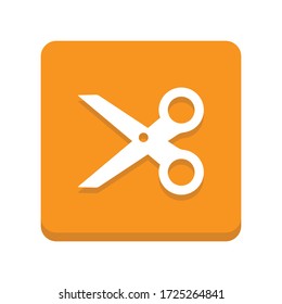 símbolo de icono de scissor vector aislado