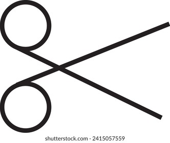 Scissor icon simple vector illustration