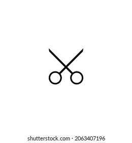 Scissor icon simple vector perfect illustration