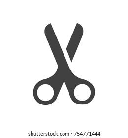 Scissor icon or symbol cut hair vector