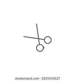 Vektorgrafik mit einem Symbol für eine Schere
