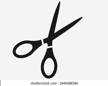 Schere Symbol, Vektorgrafik. Schnittsymbol-Vektorgrafik