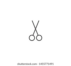 scissor icon vector design element logo template