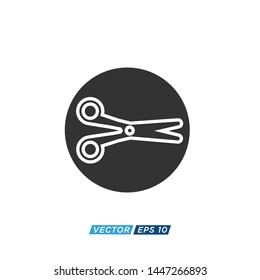 Scissor Icon Vector Design Illustration 