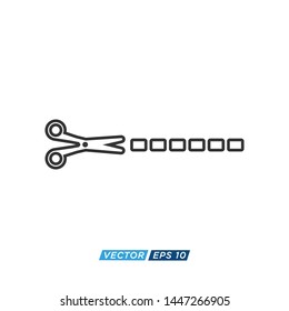 Scissor Icon Vector Design Illustration 