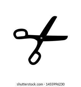 scissor icon vector, scissor design isolated, black scissor symbol illustration, scissor on white background