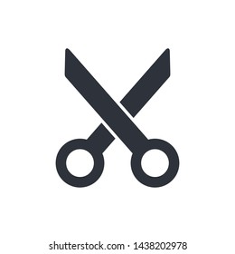 scissor icon vector design logo element