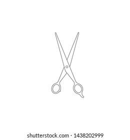 scissor icon vector design logo element